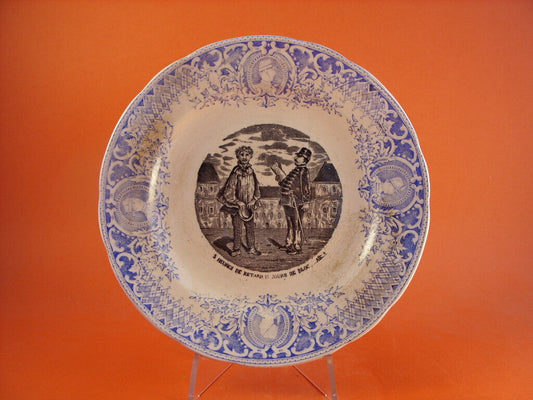 Piatto da Collezione Fenal Frères Pexonne in ceramica