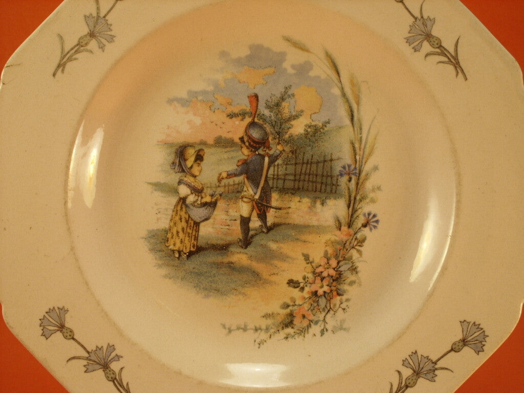 Piatto da collezione HB Choisy-le-Roi, ceramica francese