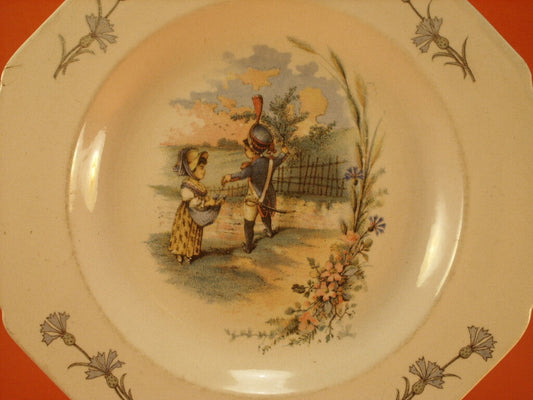 Piatto da collezione HB Choisy-le-Roi, ceramica francese