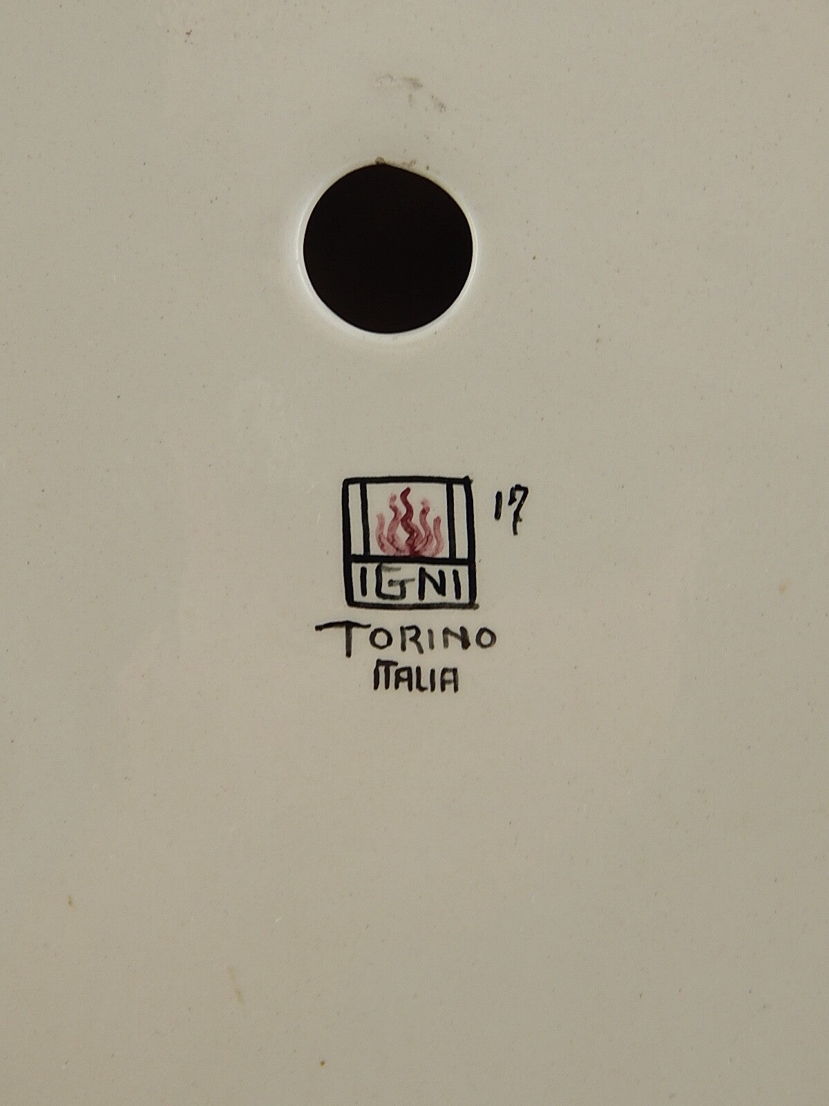 Altorilievo in ceramica Igni Torino con Madonna, 24 cm
