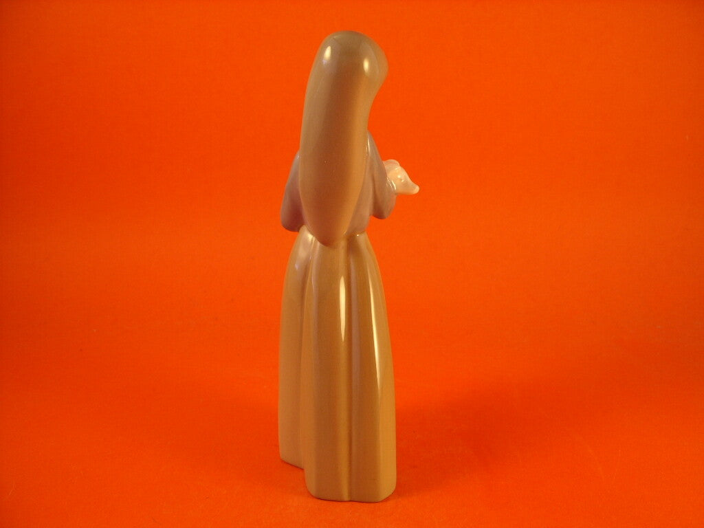 Lladrò porcellana Statuina in "Ragazza con Maialino" Cod 1011 d'antiquariato, 17 cm