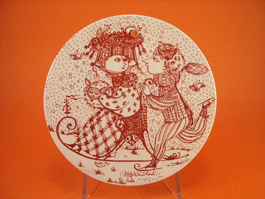 Placca del Mese di Gennaio Kontakt, ceramica Nymolle su disegno di Bjorn Wiinblad, #2