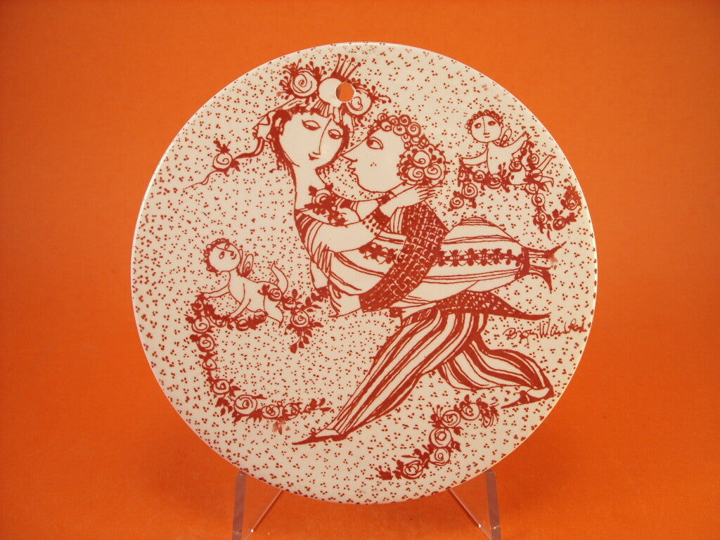 Placca del Mese di Marzo Victoire, ceramica Nymolle su disegno di Bjorn Wiinblad