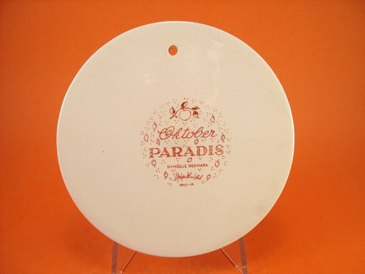 Placca del Mese Ottobre Paradis Ceramica Bjorn Wiinblad 3013-10 Nymolle, 15cm