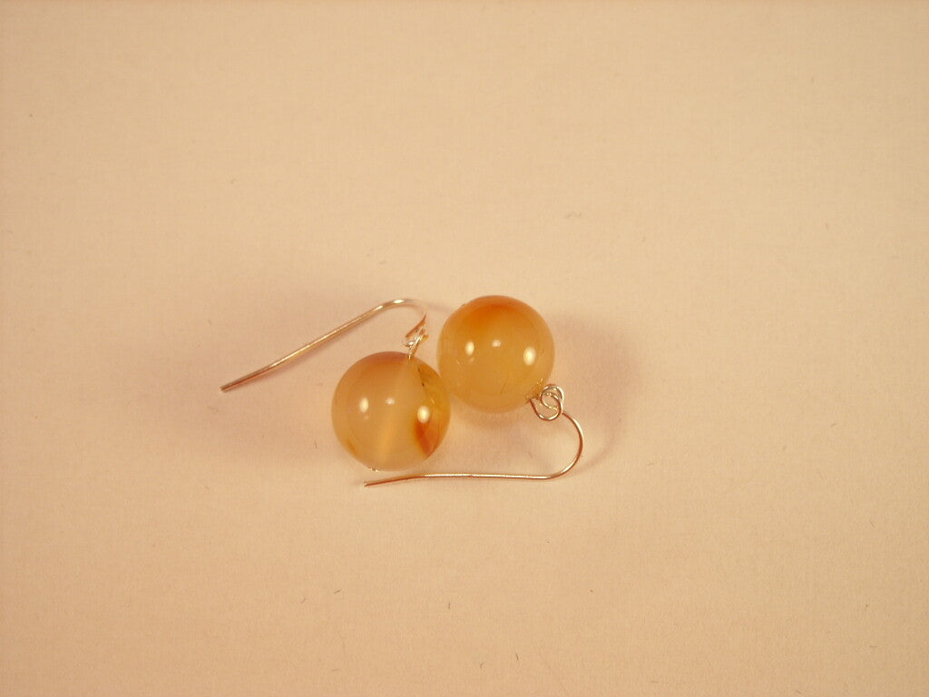Parure Collana e Orecchini in Agata Rossa Striata, codice COL0027