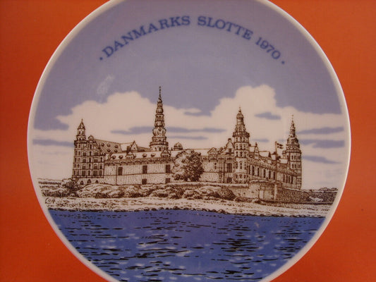 Piatto da collezione Porsgrund, castello di Kronborg 1970
