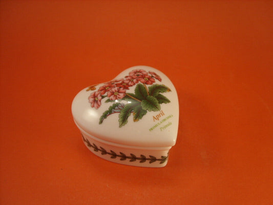 Scatola a cuore Portmeirion Botanic Garden April in ceramica