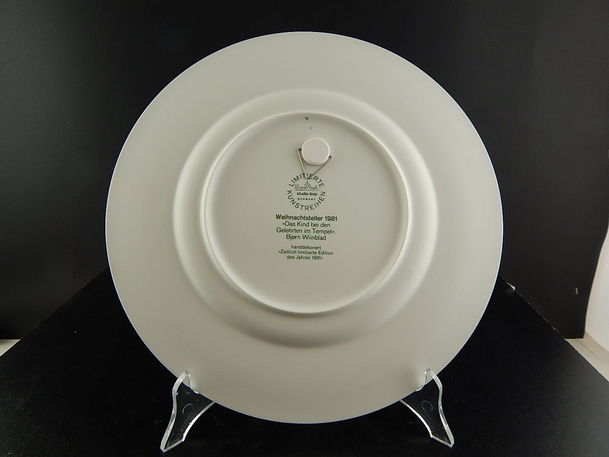 Rosenthal Bjorn Wiinblad piatto natalizio 1981, 29cm