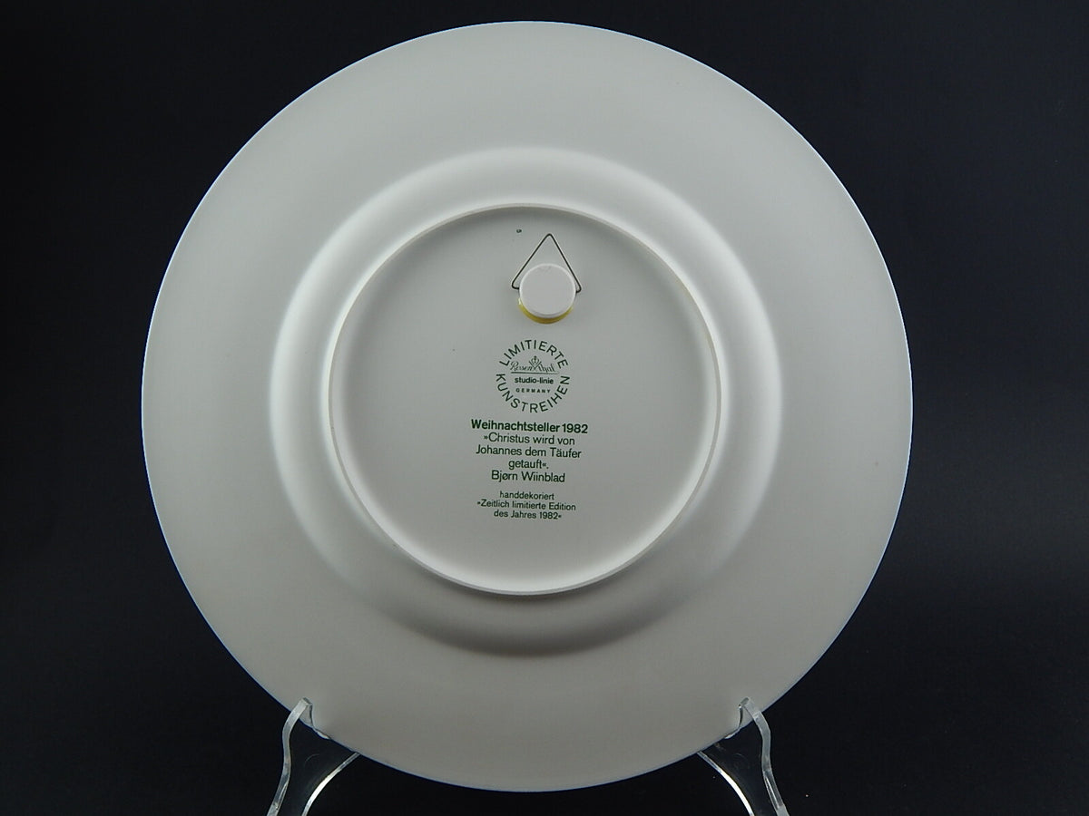 Porcellana tedesca Rosenthal, piatto di Natale 1982 della serie di Bjorn Wiinblad