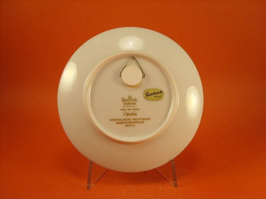 Piatto da collezione Rosenthal Notti Musicali Orientali motivo 2 decorato a mano con oro e argento