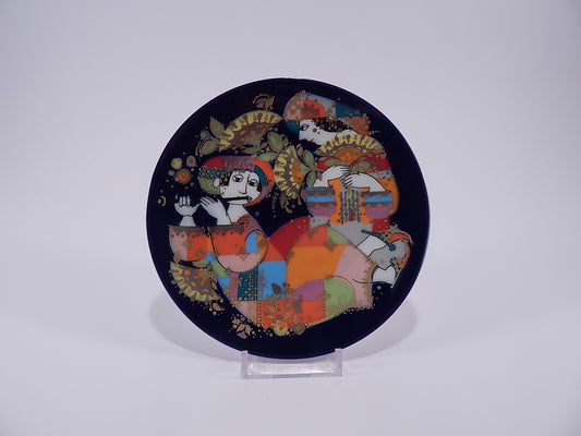 Rosenthal piatto Ouverture serie Notti Musicali Orientali Bjorn Wiinblad in porcellana