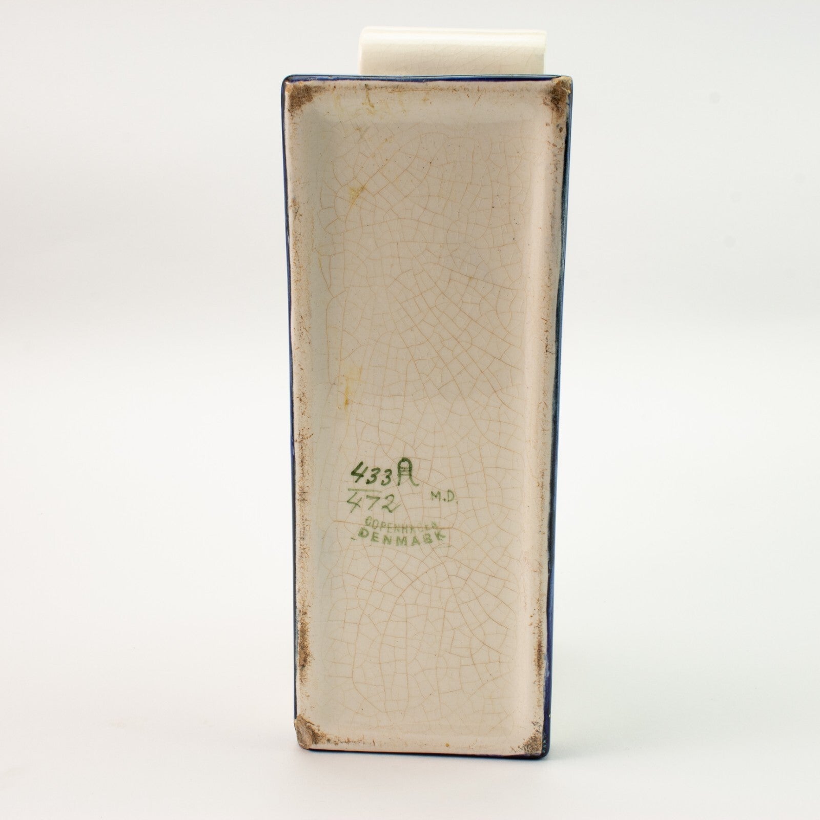 Royal Copenhagen - Aluminia Jardinière Sottosmalto cod 433-472 ceramica dipinta a mano, cm 14