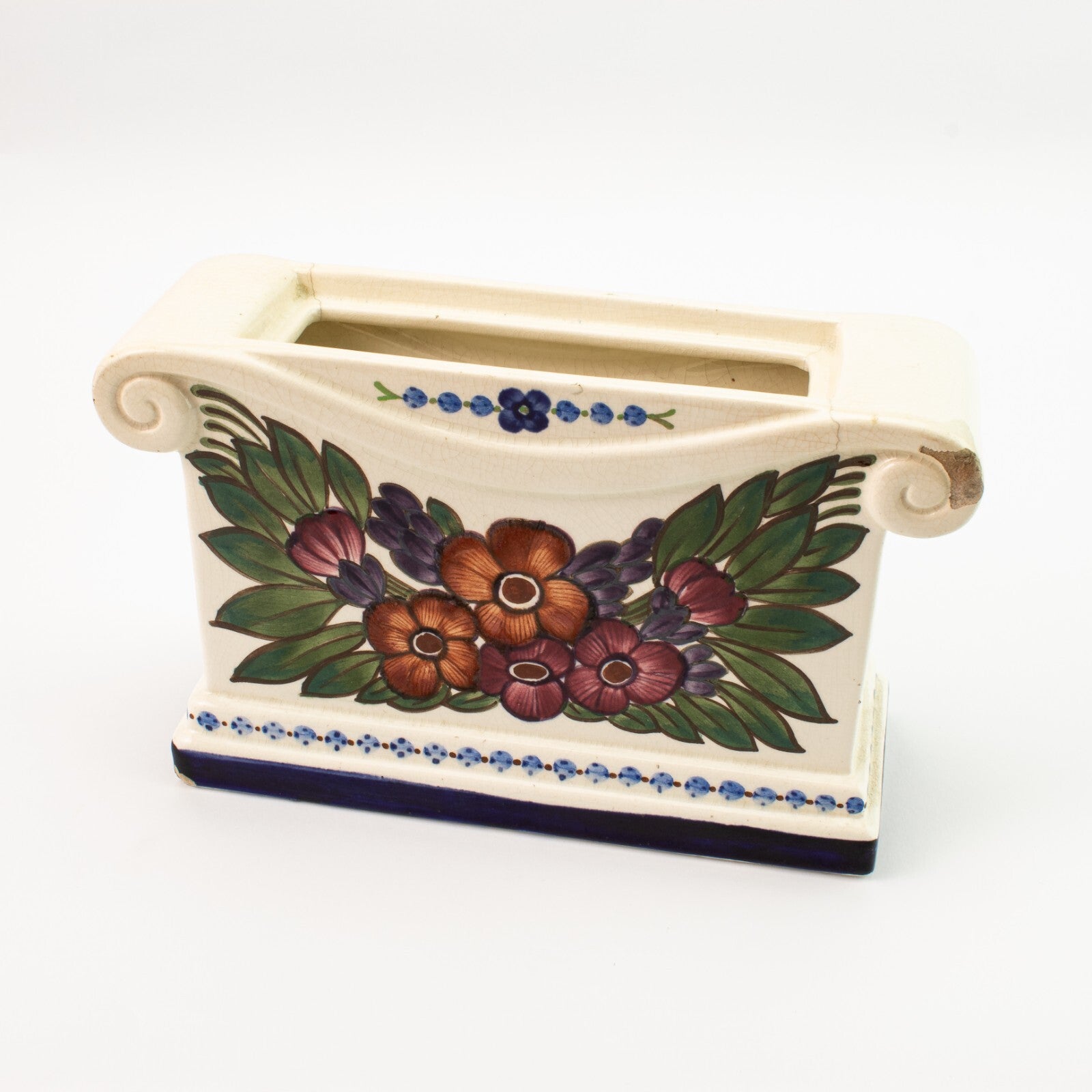 Jardinière Sottosmalto cod 635-472 ceramica originale d'epoca, cm 14