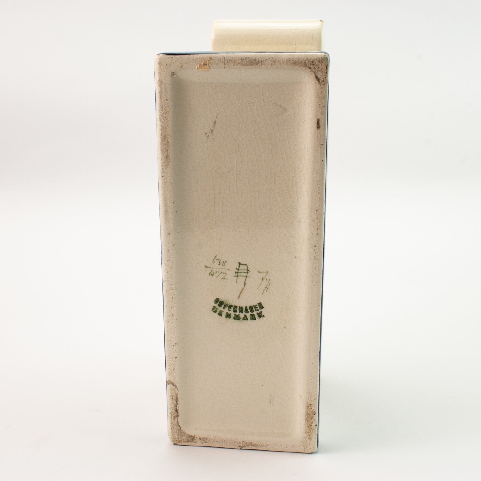 Royal Copenhagen - Aluminia Jardinière Sottosmalto cod 635-472 ceramica dipinta a mano, cm 14