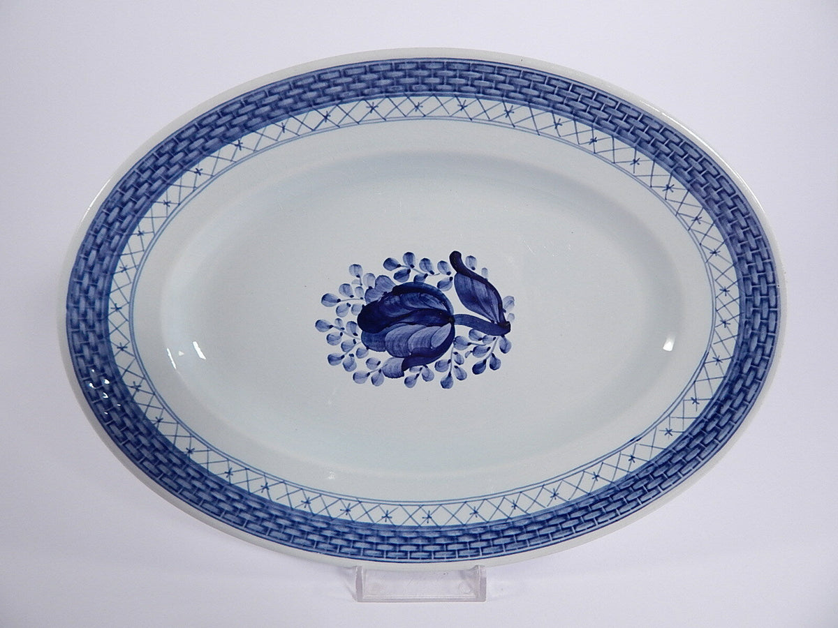 Royal Copenhagen Aluminia piatto ovale Tranquebar in ceramica RC ALUMINIA 11/927, ceramica danese