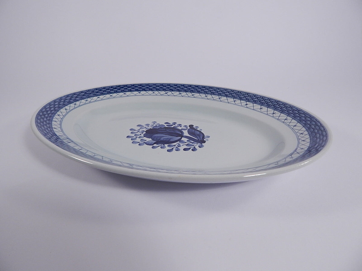 Royal Copenhagen Aluminia piatto ovale Tranquebar in ceramica RC ALUMINIA 11/927, codice RC ALUMINIA 11/927
