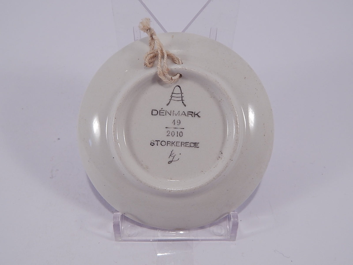 Aluminia Plaquette N.49 Storkerede Royal Copenhagen porcellana autentica, 8cm