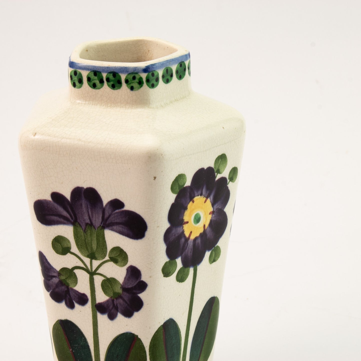 Vaso Antico Sottosmalto cod 165-102 ceramica pezzo raro da collezione, cm 16 #3