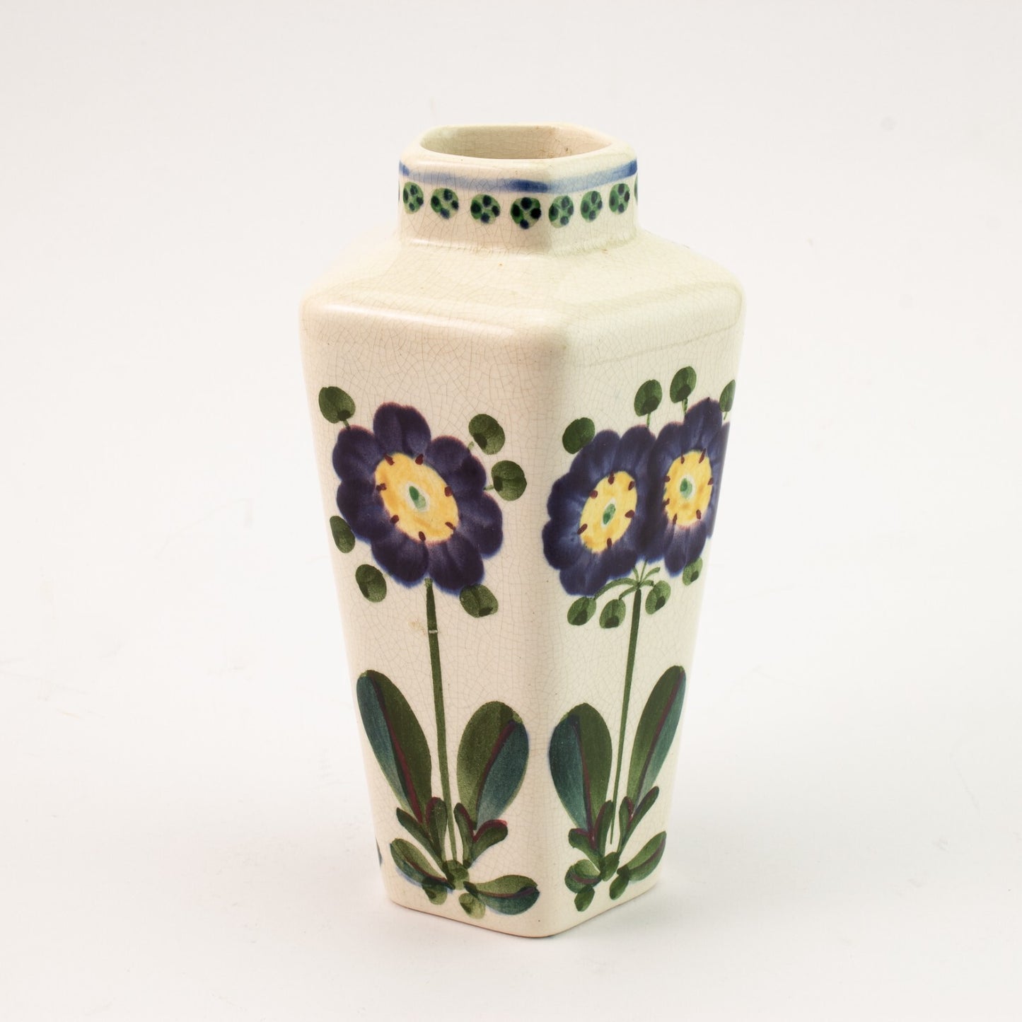 Royal Copenhagen - Aluminia ceramica Vaso Antico Sottosmalto cod 165-103 d'antiquariato, cm 16 #1