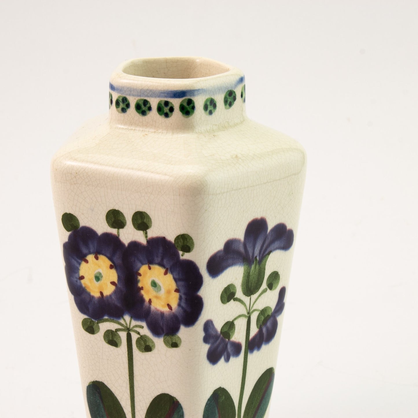 Vaso Antico Sottosmalto cod 165-103 ceramica pezzo raro da collezione, cm 16 #1