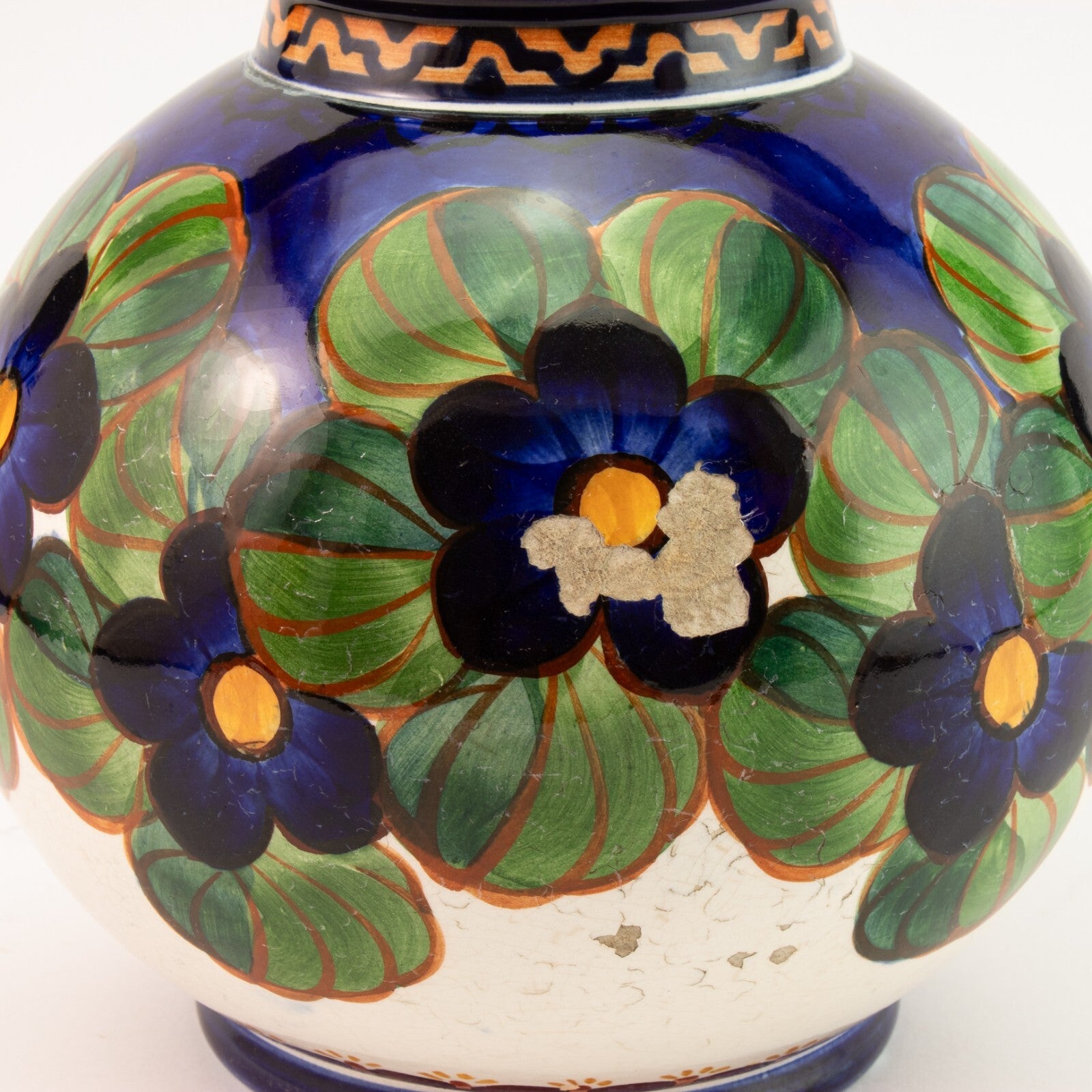 Vaso Antico Sottosmalto cod 838-431 ceramica pezzo da collezione, cm 17 #2
