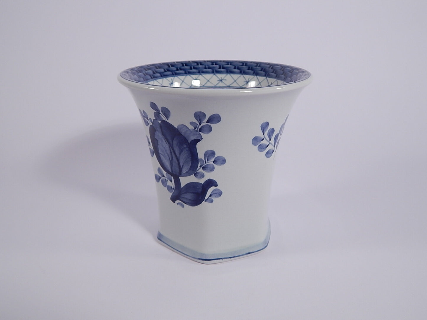 Vaso "Tranquebar" Royal Copenhagen - Aluminia porcellana autentica, cm 11