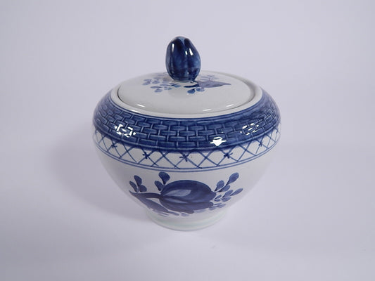 Royal Copenhagen Aluminia zuccheriera Tranquebar in ceramica RC ALUMINIA 11/1132, ceramica danese