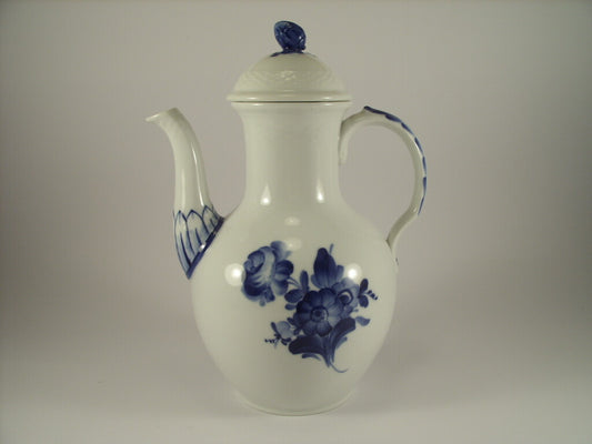 Caffettiera Royal Copenhagen Blue Flower in porcellana danese