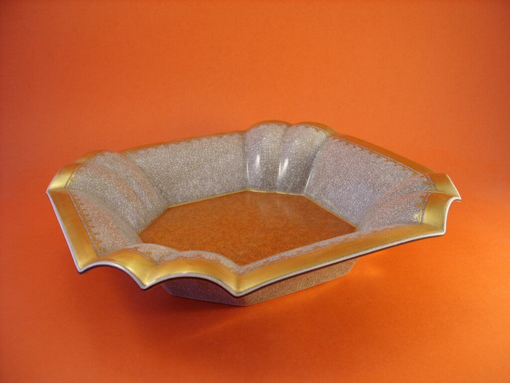 Royal Copenhagen Centrotavola Craquelé Oro Zecchino, porcellana danese - dettaglio 2