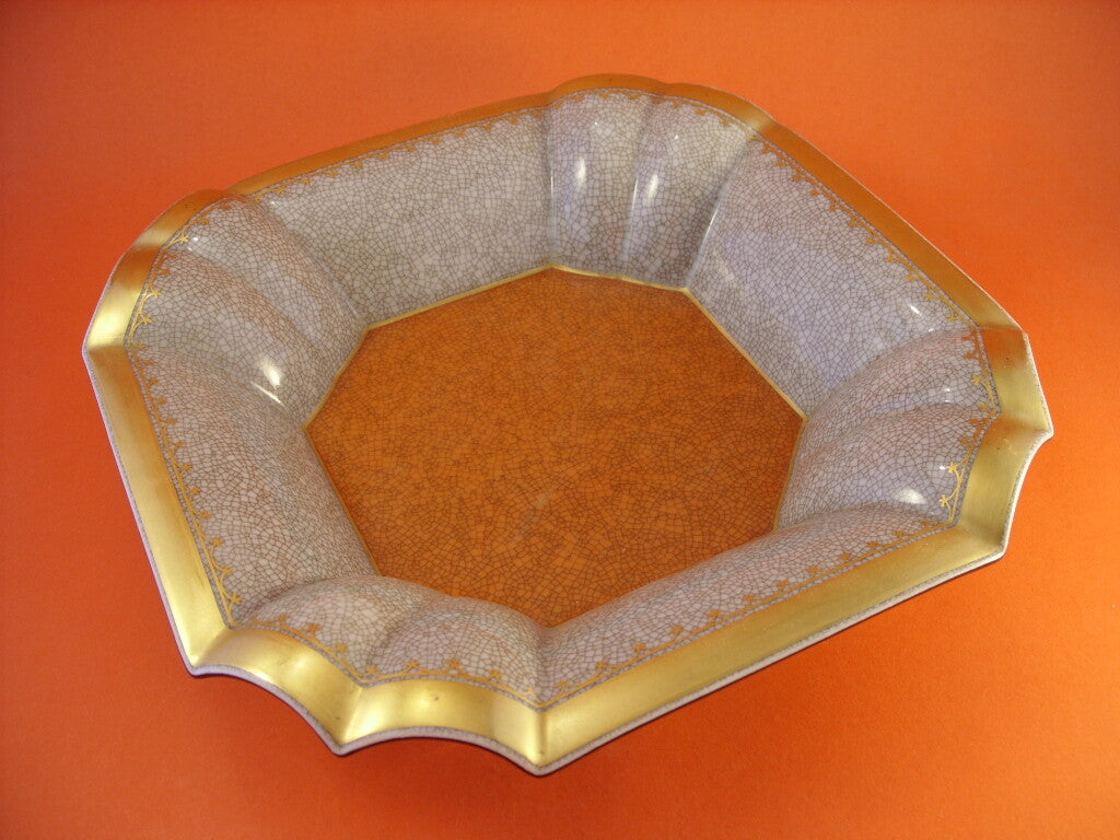 Royal Copenhagen Centrotavola Craquelé Oro Zecchino, porcellana danese - dettaglio 3