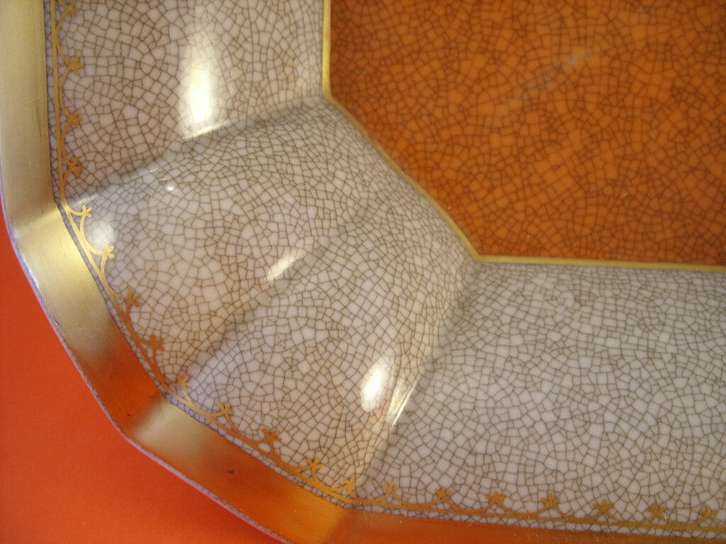 Royal Copenhagen Centrotavola Craquelé Oro Zecchino, porcellana danese - dettaglio 4