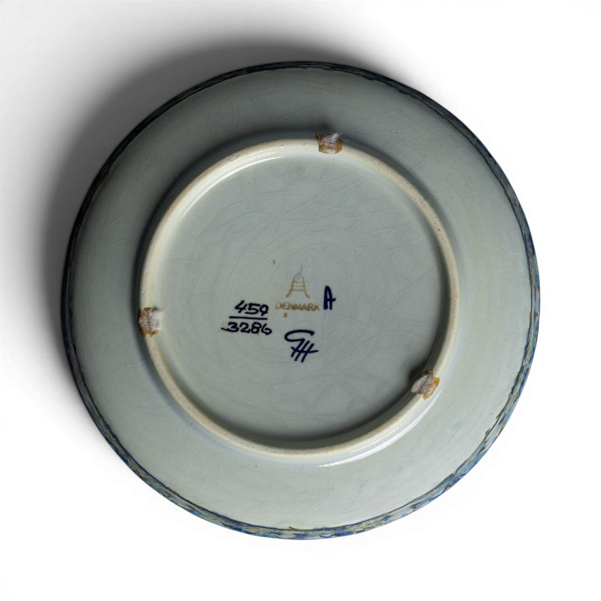 Royal Copenhagen ciotola decorativa Fajance craquelé 459-3286, retro con marchio e numero di modello