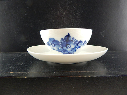 Ciotola con piattino Royal Copenhagen Blue Flower in porcellana danese