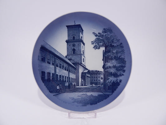 Royal Copenhagen Piatto Copenhagen Domkirke, porcellana danese sottosmalto blu