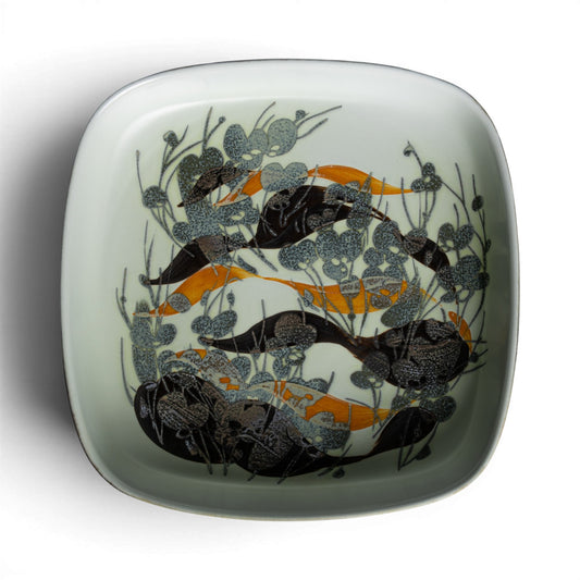 Royal Copenhagen Fajance Ciotola Svuotatasche Ivan Weiss ceramica dipinta a mano, Cm 26
