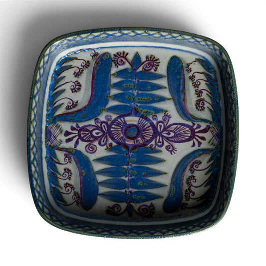 Royal Copenhagen Fajance Ciotola Svuotatasche M. Johanson ceramica dipinta a mano, Cm 17