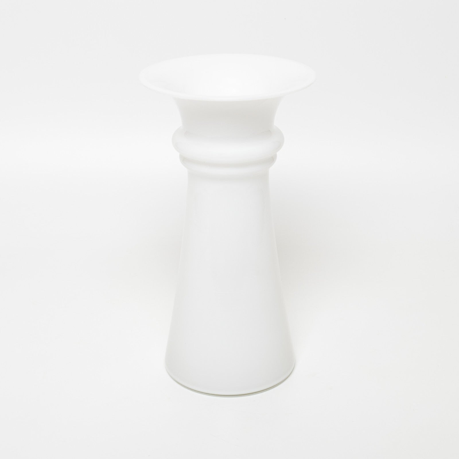 Royal Copenhagen Holmegaard Vaso "Harmony" Bianco vetro soffiato a mano, cm 22