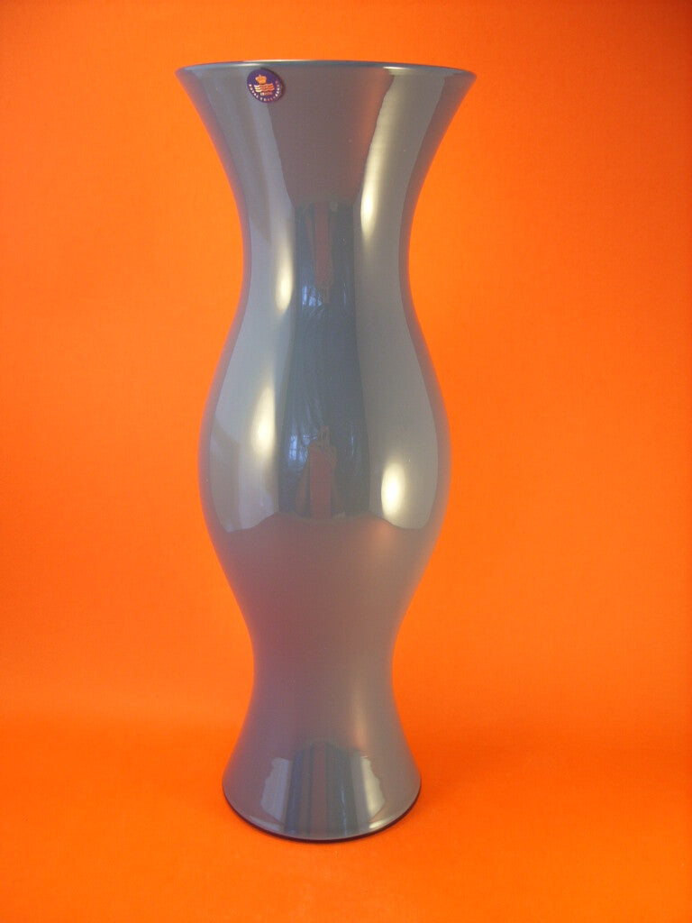 Royal Copenhagen Holmegaard Vaso "Quadro" vetro soffiato a mano, cm 41