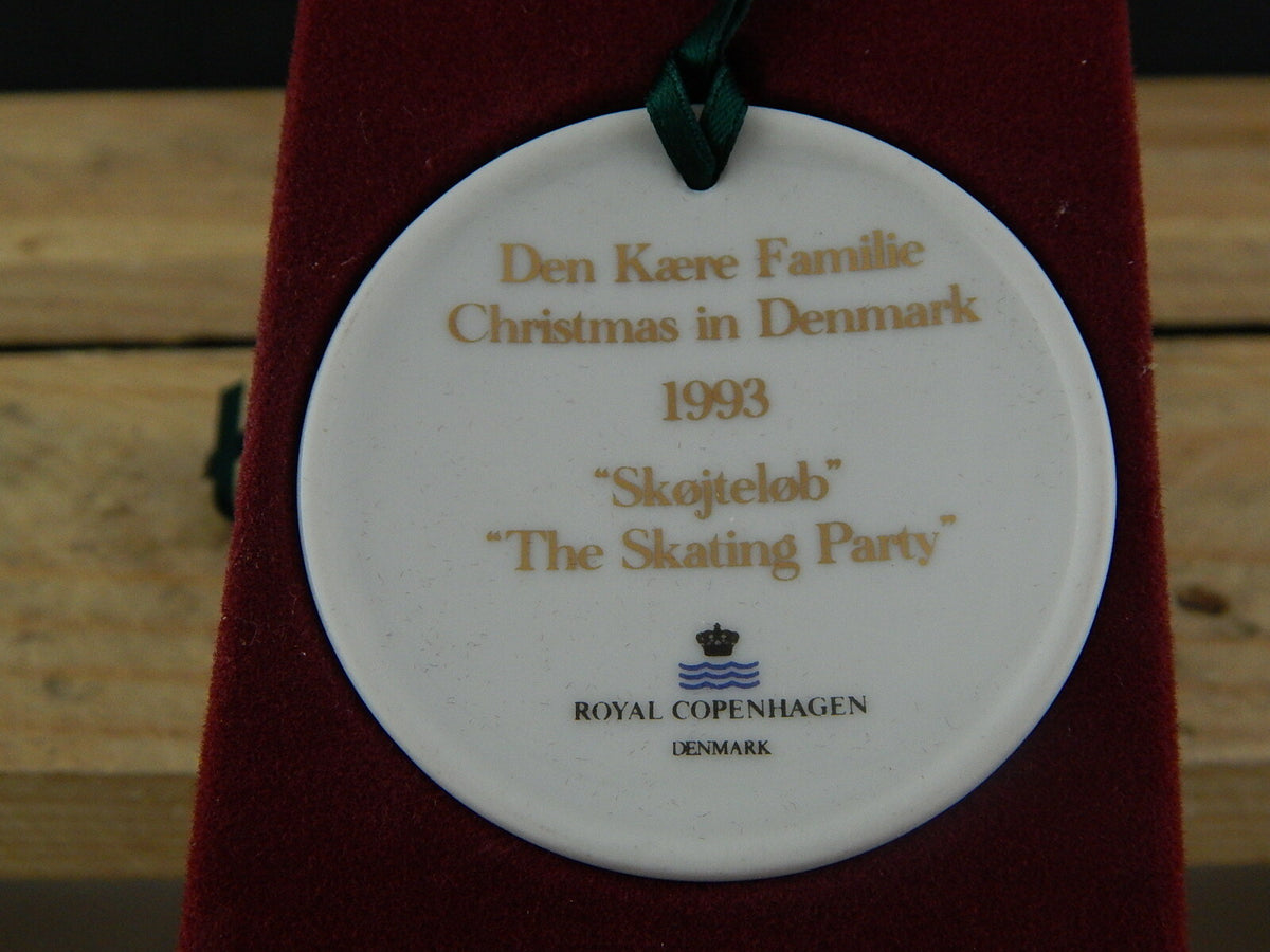 Decorazione di Natale da collezione Royal Copenhagen Christmas in Denmark 1993 con scatola originale