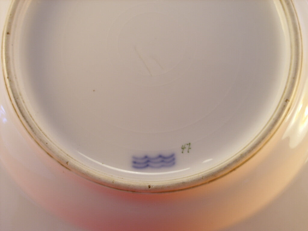 Royal Copenhagen RC ANTICO 1894, antico piatto in porcellana danese con oro zecchino
