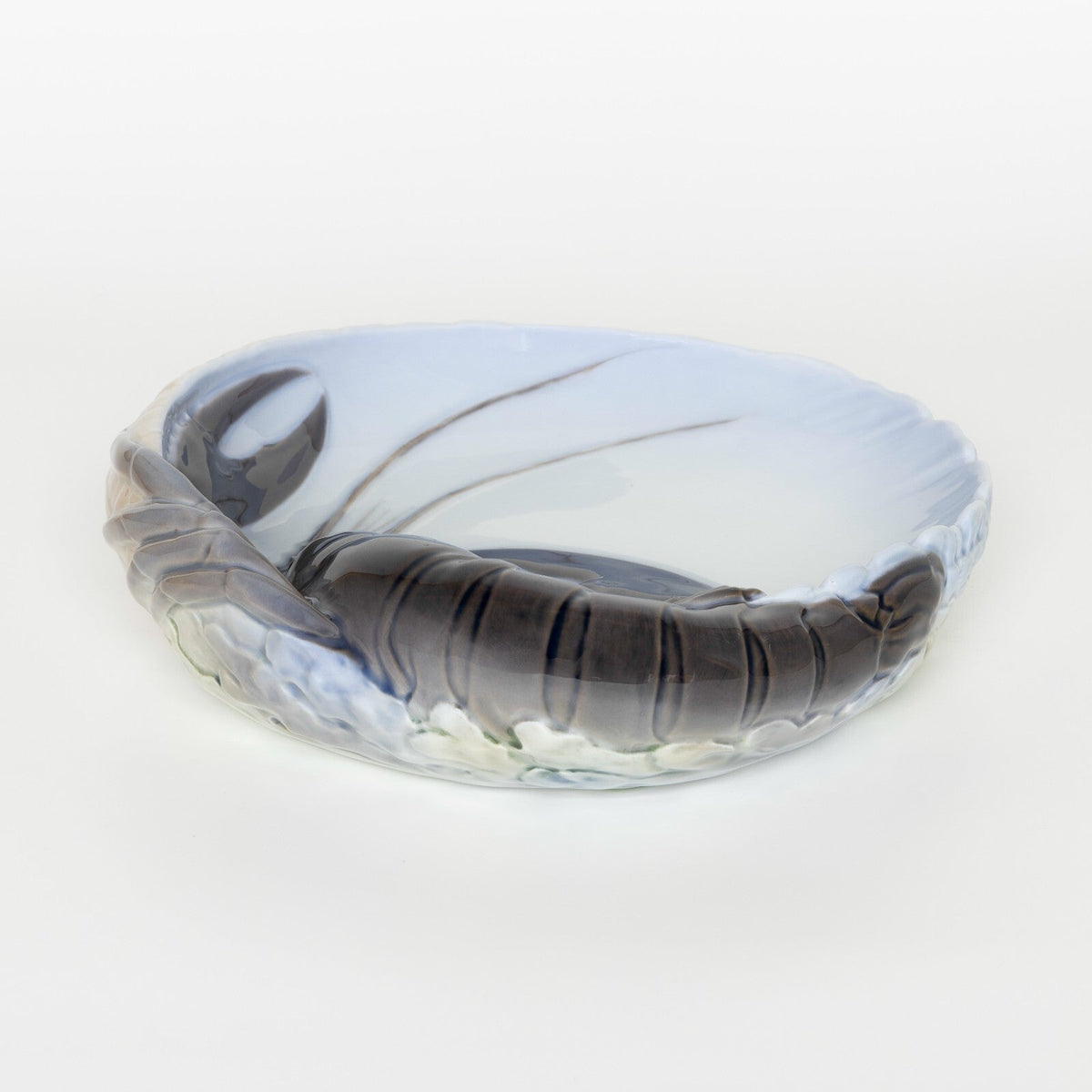 Royal Copenhagen piatto per frutti di mare con aragosta in rilievo RC 3498, codice RC 3498