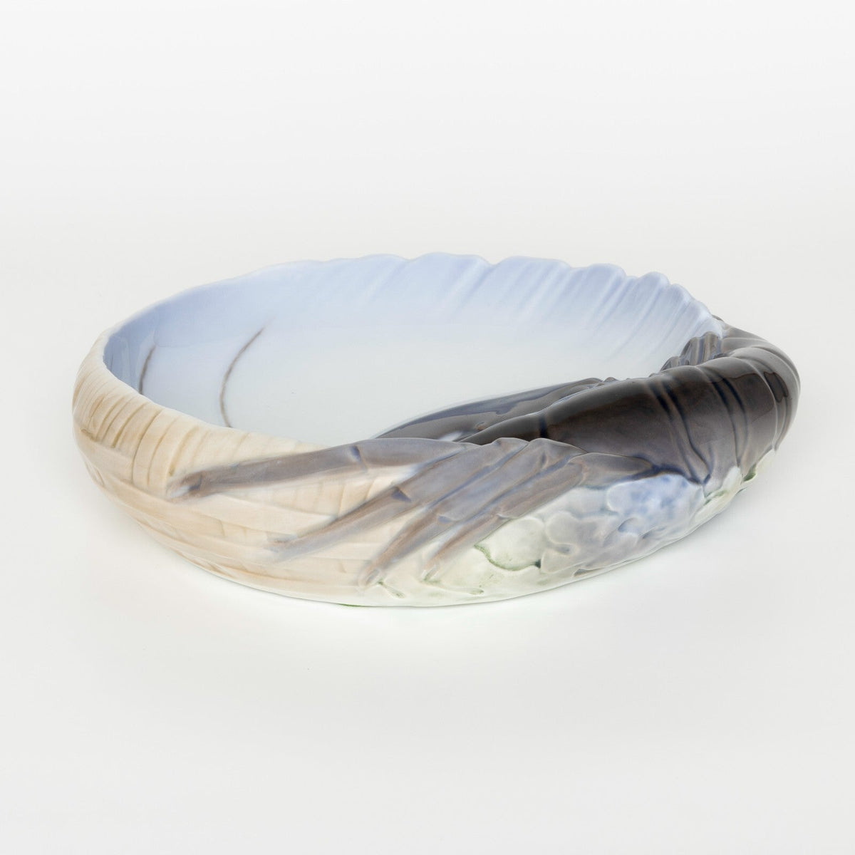 Royal Copenhagen piatto per frutti di mare con aragosta in rilievo RC 3498, autentico originale danese