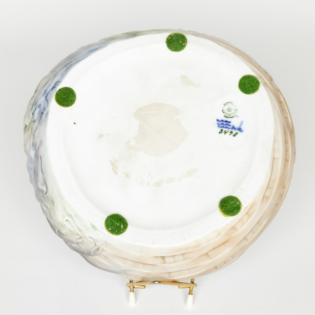 Royal Copenhagen piatto per frutti di mare con aragosta in rilievo RC 3498, ideale per collezionisti