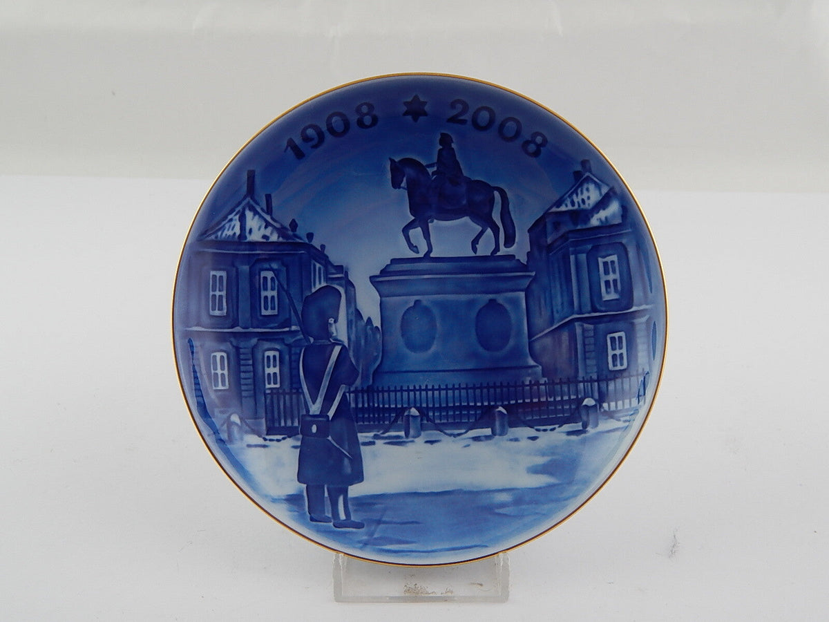 Piatto Royal Copenhagen Centennial Collection 1908-2008 in porcellana