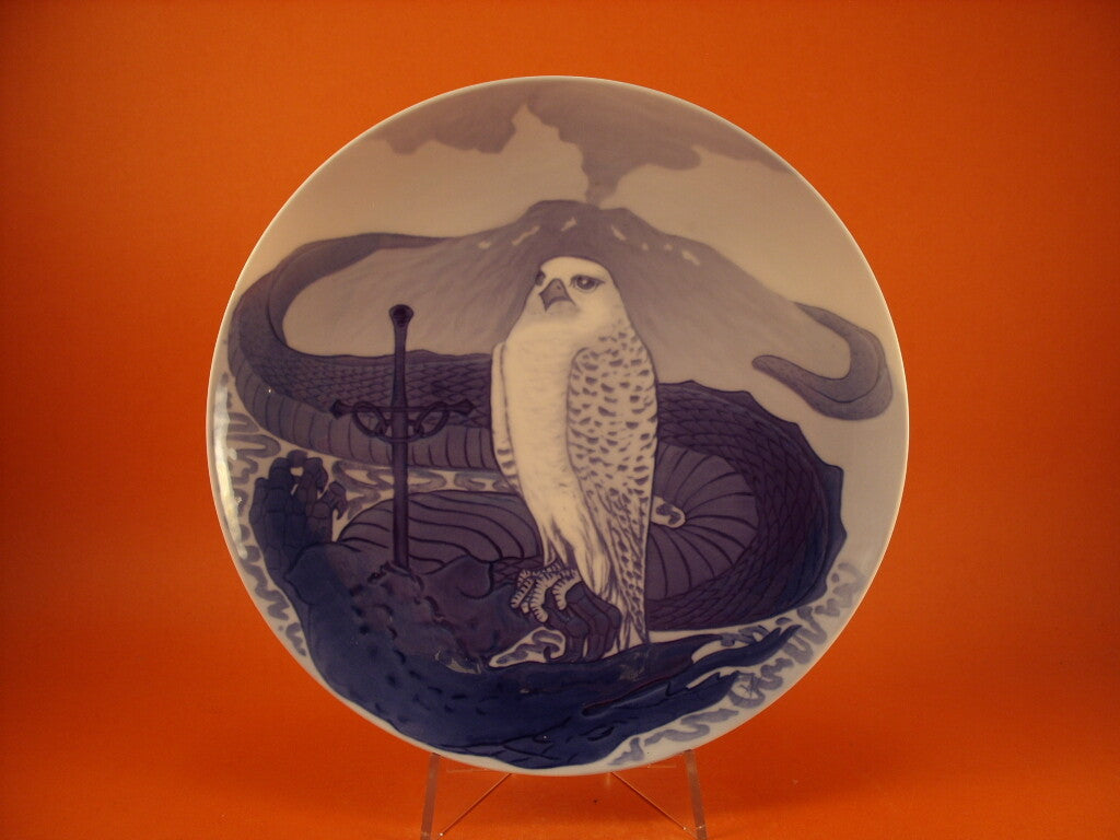 Royal Copenhagen piatto commemorativo 1898 su disegno di Arnold Krog in porcellana