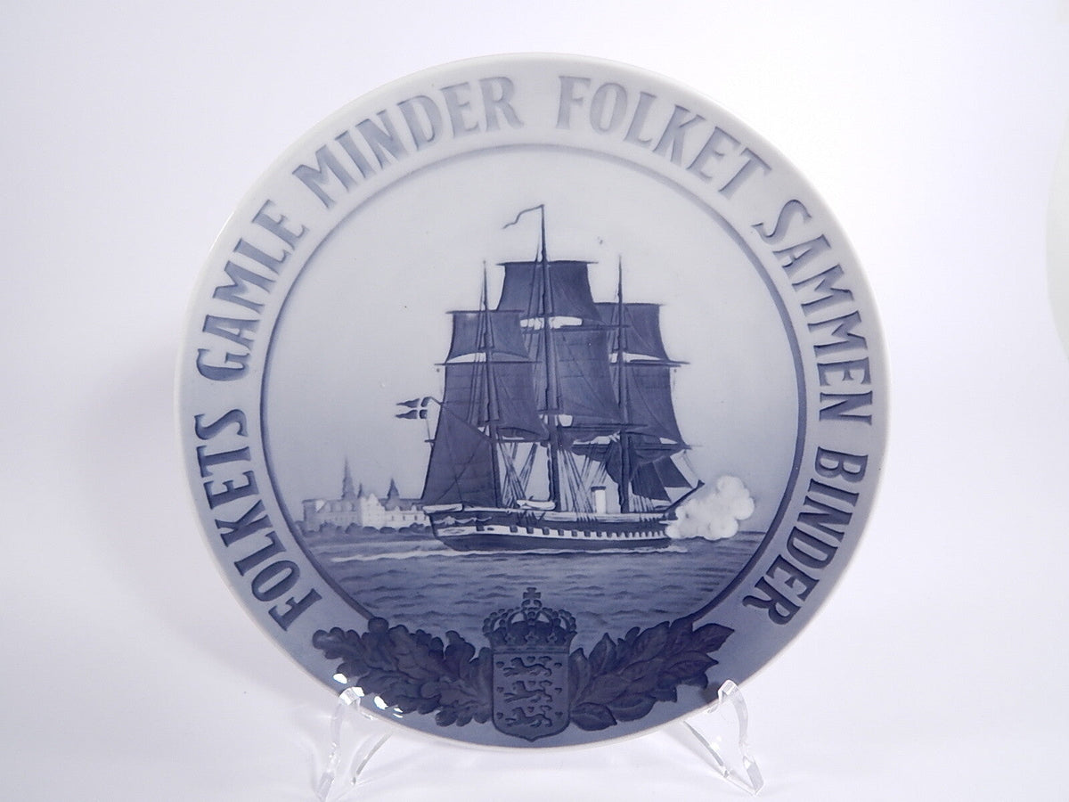 Royal Copenhagen piatto commemorativo 1926 Folkets Gamle Minder, porcellana danese
