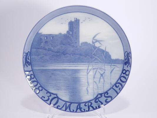 Royal Copenhagen piatto commemorativo Kolding 1808-1908 in porcellana
