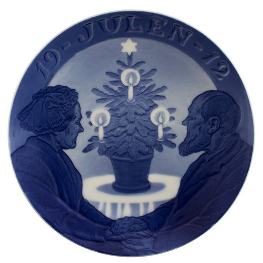 Royal Copenhagen Piatto di Natale porcellana dipinta a mano, 18 cm