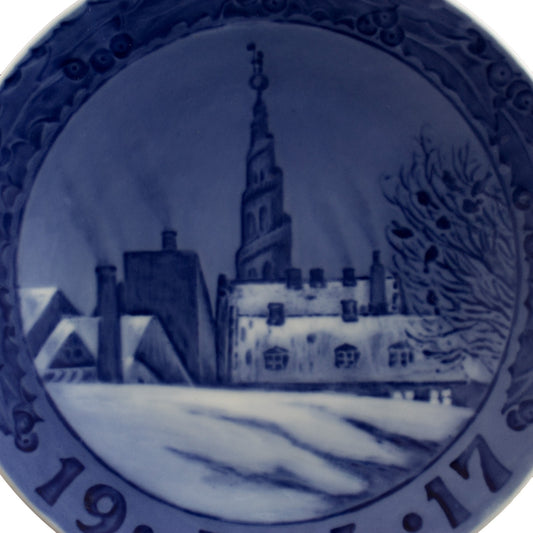 Piatto di Natale Royal Copenhagen porcellana autentica, 18 cm