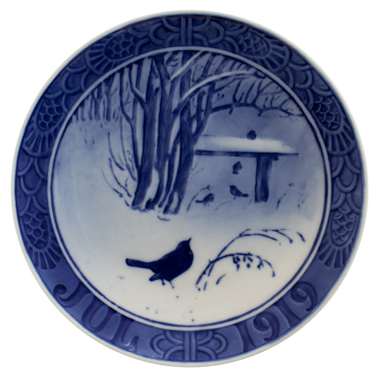 Royal Copenhagen Piatto di Natale porcellana dipinta a mano, 18 cm